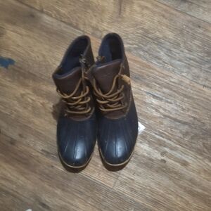 Sperry Women's Heeled Boots - Navy and Brown